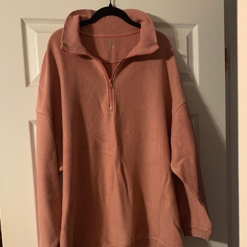 Aerie Dusty Rose Ribbed Top